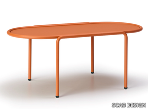 DRESS_CODE - Oval painted metal garden side table _ SCAB DESIGN