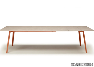 SQUID - Extending rectangular die cast aluminium table _ SCAB DESIGN