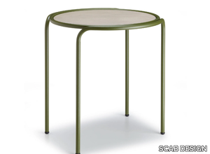 DRESS_CODE - Round painted metal and HPL coffee table _ SCAB DESIGN