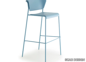 LISA TECNOPOLIMERO - High technopolymer stool with footrest _ SCAB DESIGN