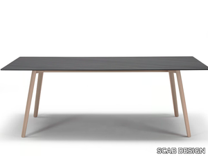 SQUID - Rectangular die cast aluminium table _ SCAB DESIGN