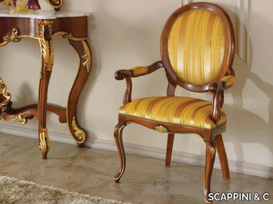 35TH ANNIVERSARY SE 149/A - Medallion wooden chair with armrests _ SCAPPINI & C