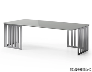SUNSET N39 - Rectangular glass coffee table _ SCAPPINI & C