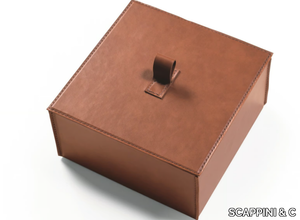 TREASURE NA40 - Tanned leather storage box _ SCAPPINI & C