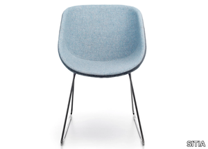 HIBISCUS - Sled base upholstered chair _ SITIA