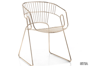 JAPAN - Sled base chair with armrests _ SITIA