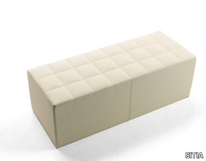 SIGPOUF - Upholstered leather bench _ SITIA