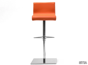 AMBA - Swivel high stool with back _ SITIA