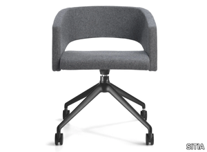 MAJOR - Swivel fabric office chair with castors _ SITIA