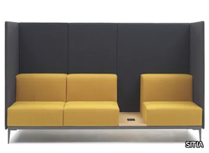 FELICITY - 3 seater high-back fabric sofa _ SITIA
