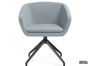 GINKGO - Upholstered swivel chair with armrests _ SITIA