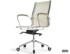 HAVANA - Swivel fabric office chair with castors _ SITIA