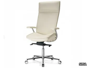 IDESIA - Fabric executive chair with castors _ SITIA