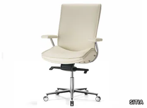 IDESIA - Height-adjustable fabric office chair with castors _ SITIA