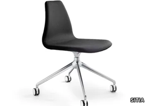 NUKI - Swivel office chair with castors _ SITIA