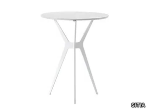 TRIMUNDO - Round MDF high side table _ SITIA