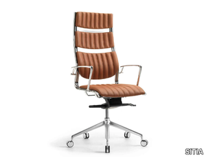 HAVANA - Swivel leather executive chair _ SITIA