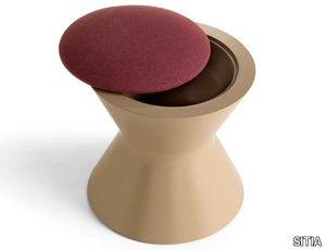 KESI - Polyurethane stool with storage space _ SITIA