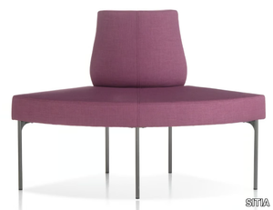 LAGUNA - Modular convex fabric bench _ SITIA