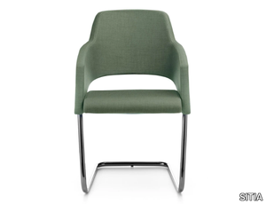 MAJOR - Cantilever upholstered fabric chair _ SITIA