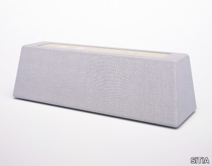ROCKS - Upholstered fabric bench with electrical devices _ SITIA