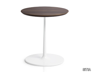 TONDO - Round walnut coffee table _ SITIA