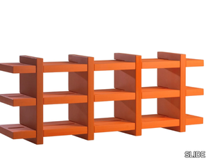 BOOKY - Open polyethylene bookcase _ SLIDE