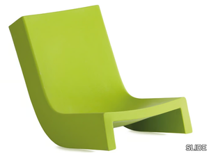 TWIST - Rocking polyethylene garden chair _ SLIDE