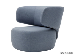 BASEL - Contemporary style fabric easy chair _ SOFTLINE