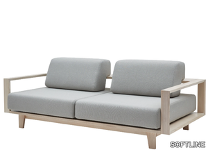 WOOD - 2 seater fabric sofa _ SOFTLINE