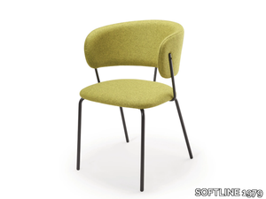 NIKITA A 4M - Fabric chair with armrests _ SOFTLINE 1979