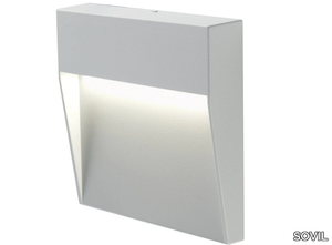 GEO SQUARE - Die cast aluminium outdoor wall lamp / steplight _ SOVIL