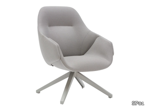 ANITA - Swivel fabric armchair high-back _ SP01