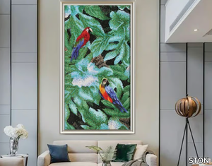 TWO PARROTS - Indoor/outdoor glass mosaic _ STON