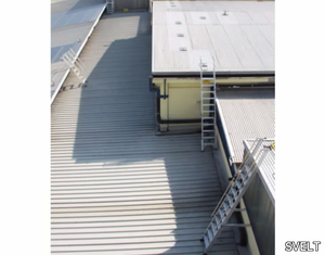 Customized stairs for roofs - Fire escape staircase _ SVELT