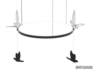 FLIGHT SHADOWS - LED steel pendant lamp _ SVITANOK