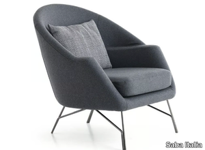 CHILLOUT - Fabric armchair with armrests _ Saba Italia