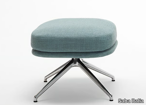 SUNSET - With 4-spoke base upholstered footstool _ Saba Italia