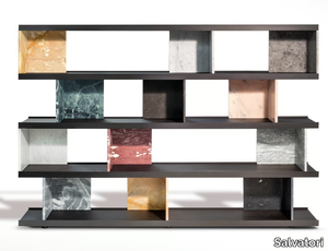 COLONNATA - Divider marble bookcase _ Salvatori