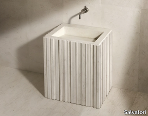 ISHIBURO - Rectangular stone washbasin _ Salvatori