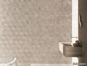 ROMBOO - Modular natural stone 3D Wall Cladding _ Salvatori