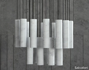 SILO - Marble pendant lamp _ Salvatori