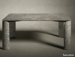 TAULA - Square marble table _ Salvatori