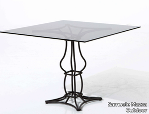 SIRIO - Square iron dining table _ Samuele Mazza Outdoor