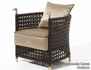 SHAULA - Upholstered garden fabric easy chair _ Samuele Mazza Outdoor