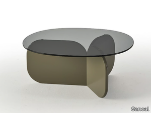 LA ISLA - Oval glass coffee table _ Sancal