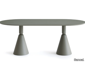 PION FRESNO - Oval wooden table _ Sancal