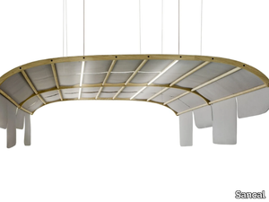 TARTANA - Hanging acoustic panel with Integrated Lighting _ Sancal