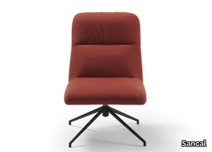 ELLE - Contemporary style swivel upholstered fabric armchair with armrests _ Sancal