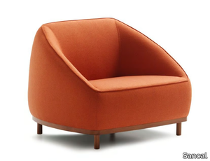 SUMO - Fabric armchair with armrests _ Sancal